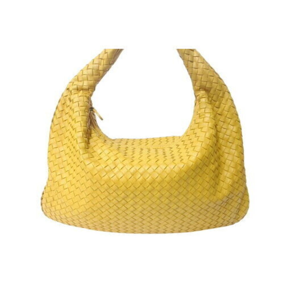 Bottega Veneta Hobo Intrecciato Hobo Shoulder Bag Yellow Leather - Picture 2 of 8